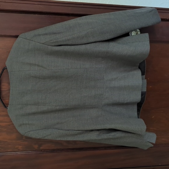 Talbots Brown Business Professional Button Front Blazer Size 16 - Picture 5 of 8